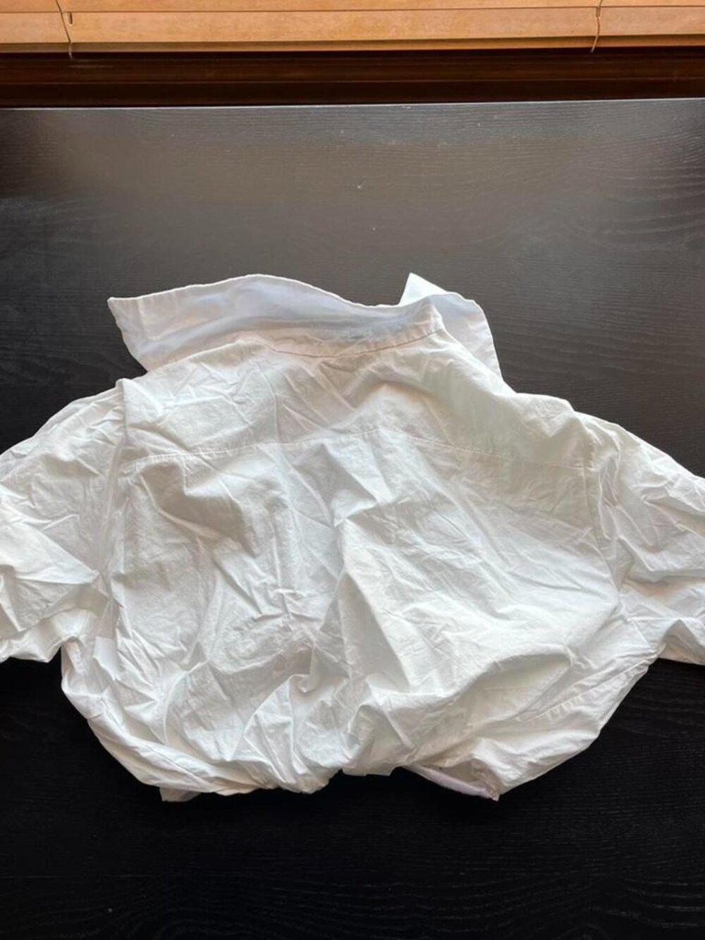 Tomorrow White Structured Cropped Button-Up - Picture 6 of 9